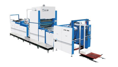 CYFM-1080B 全自動除粉OPP覆膜機 ( 水性/油性膠水及預(yù)涂膠膜）( 鏈刀）